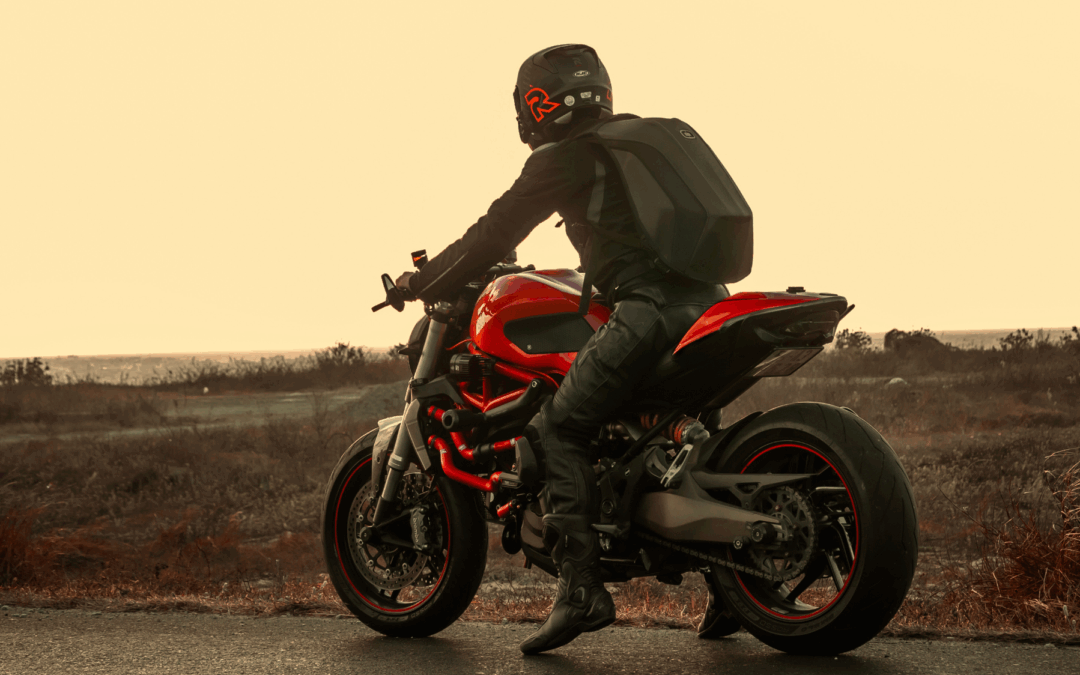 Motorcyclist pulled over with sudden pain after skipping medical care post-crash.